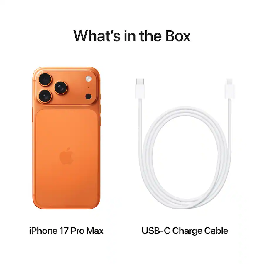 What's in the BoxiPhone 17 Pro MaxUSB-C Charge Cable