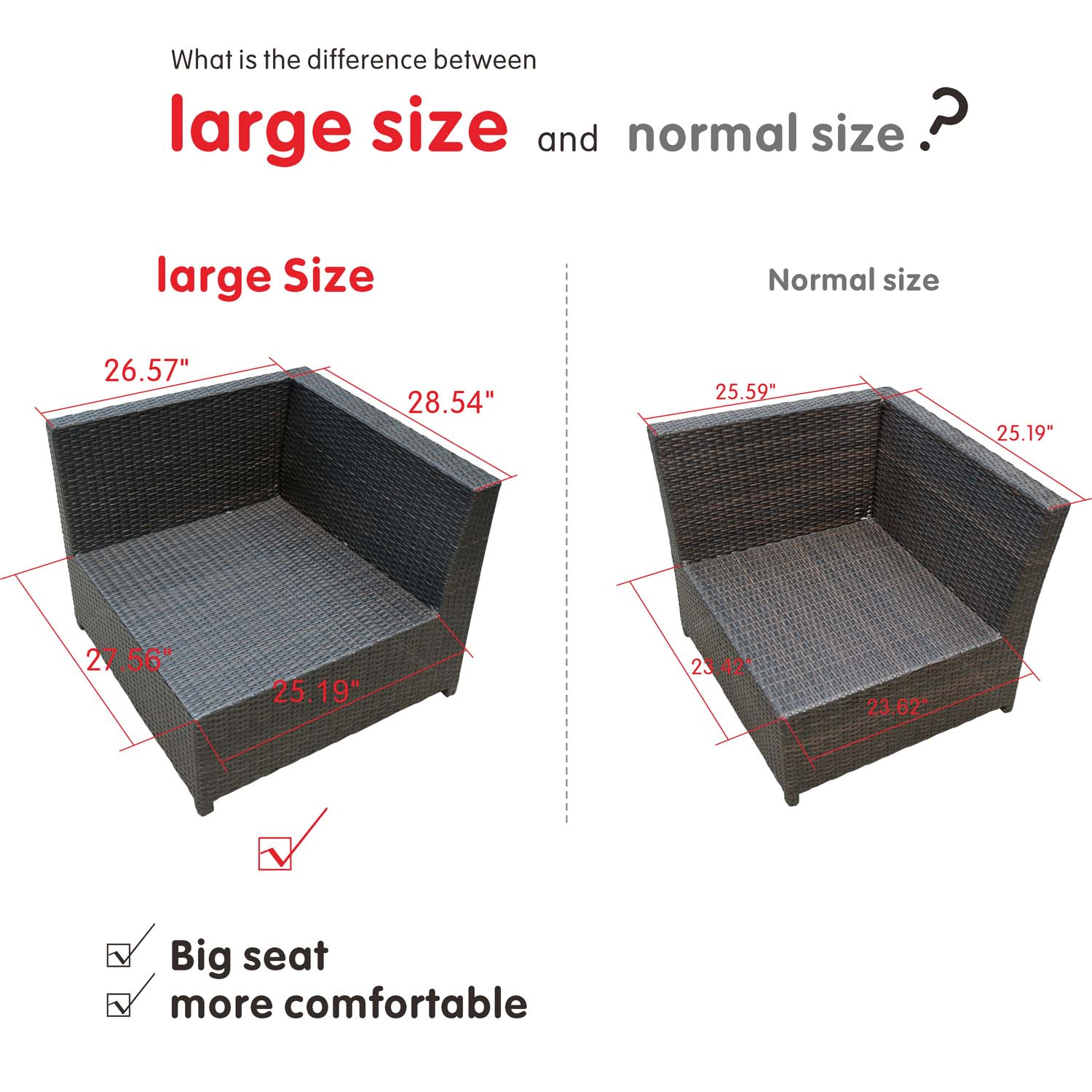 Ovios Patio Backyard outdoor PE rattan wicker sofa couch