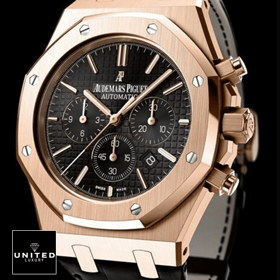 Audemars Piguet Royal Oak 26320OR.OO_.D002CR.01 Black Dial Replica black background