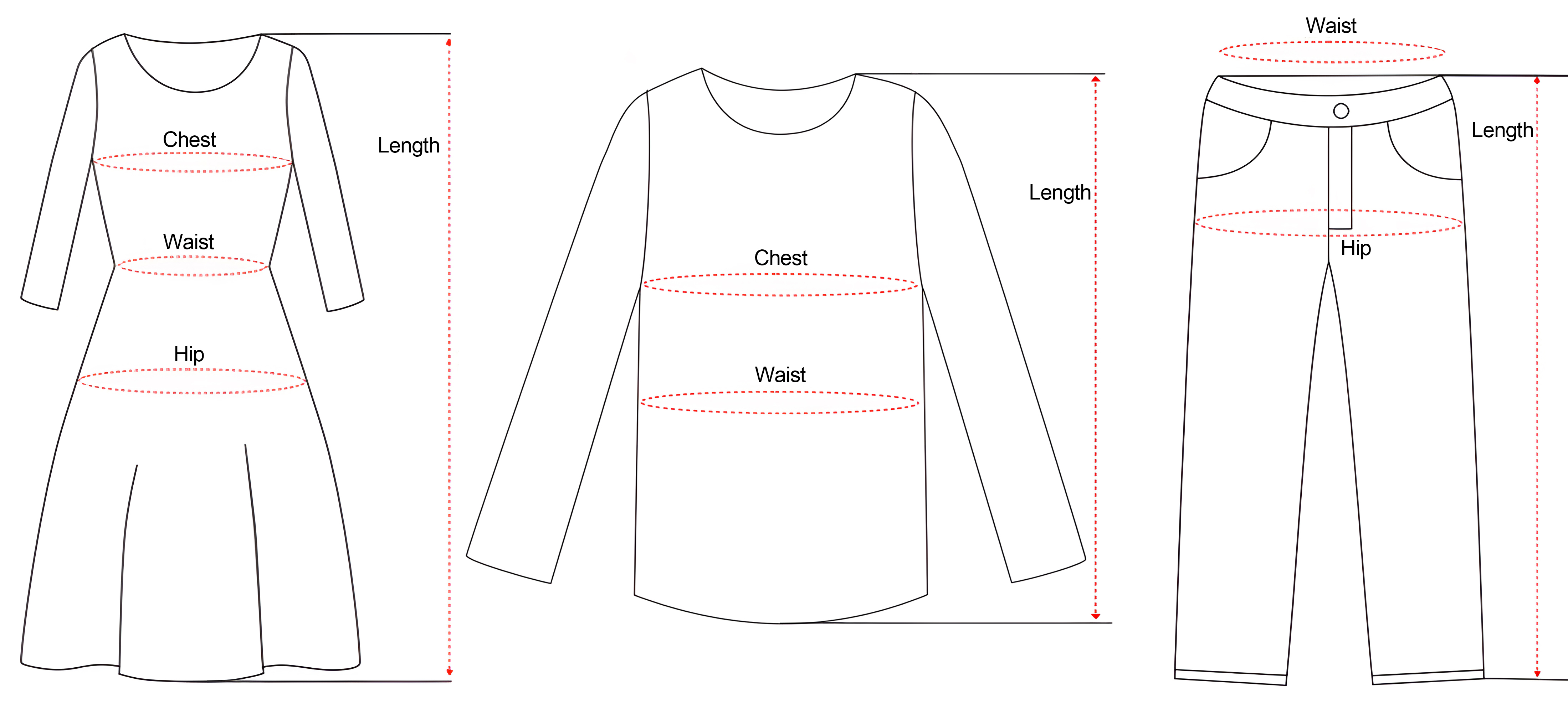 Size chart example image
