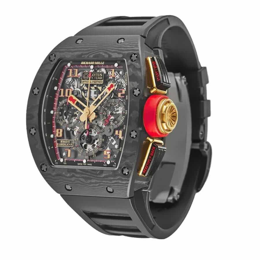 richard mille rm011 romain lotus f1 rose gold ntpt carbon rep