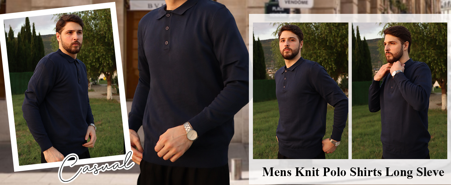 mens golf polo long sleeve