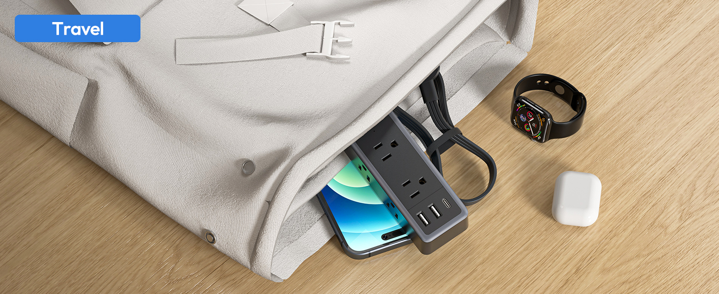 black extension cord 10 ft