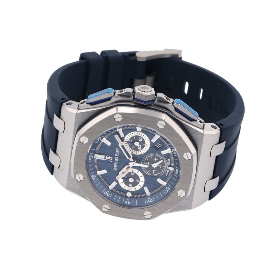 audemars piguet royal oak offshore novelty chronograph 2017 platinum blue 2680ti oo a027ca 01 replica 1
