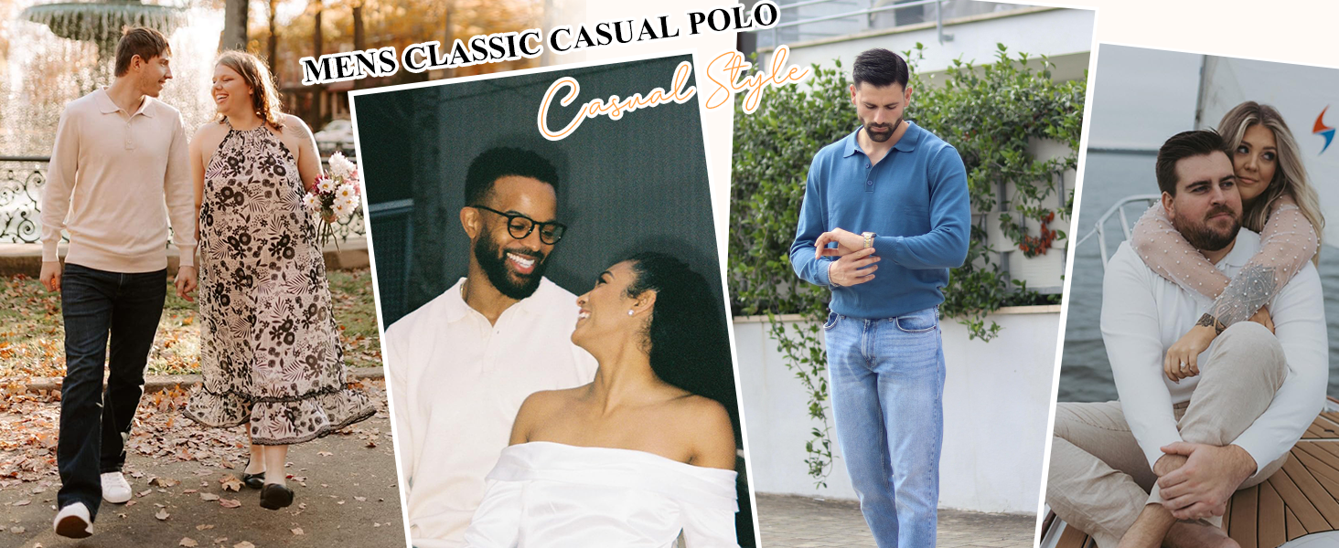 mens polo shirts knit