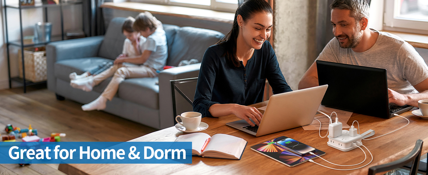 Mini Power Strip Flat Plug