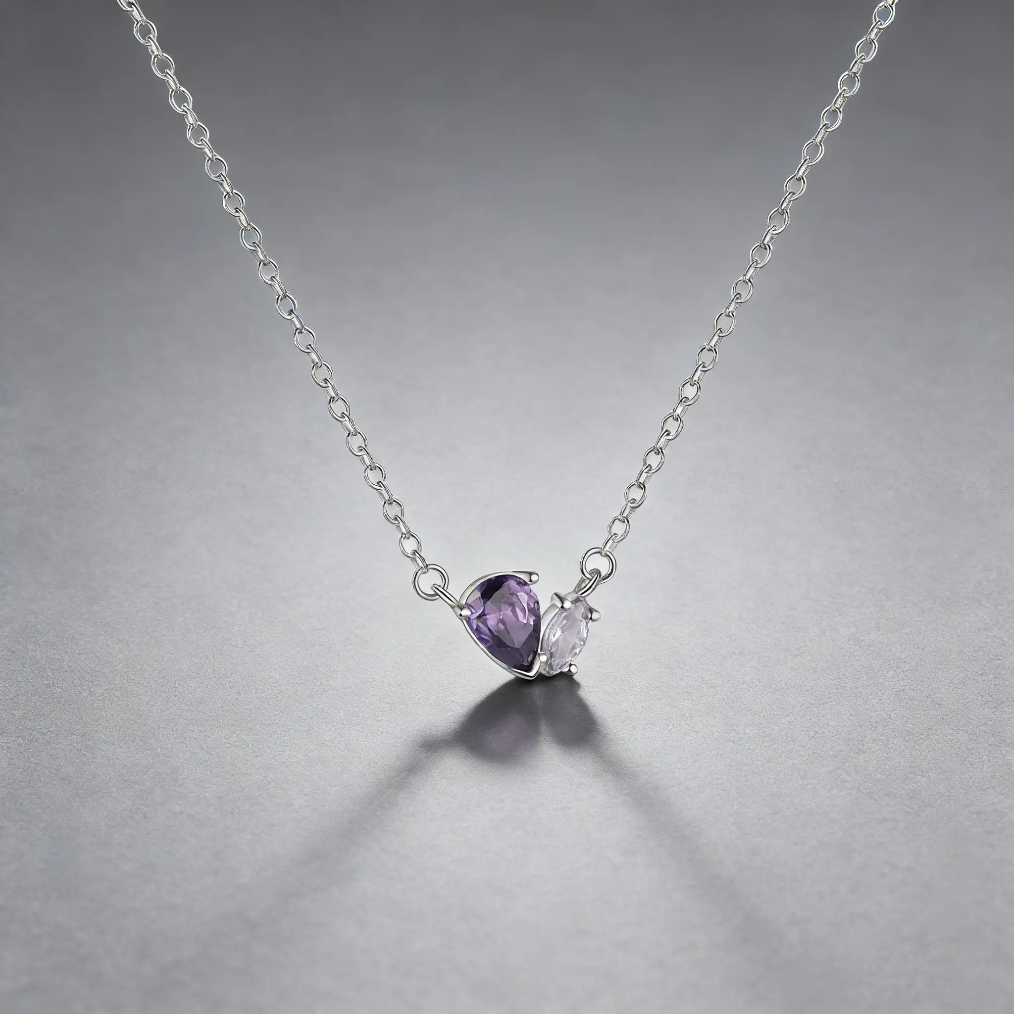 Two Hearts Necklace-mysite-KissLila