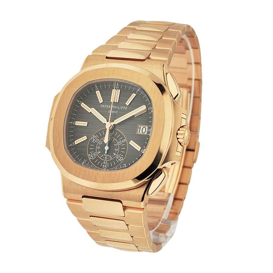 patek philippe nautilus rose gold 5980 1r brown dial replica 2