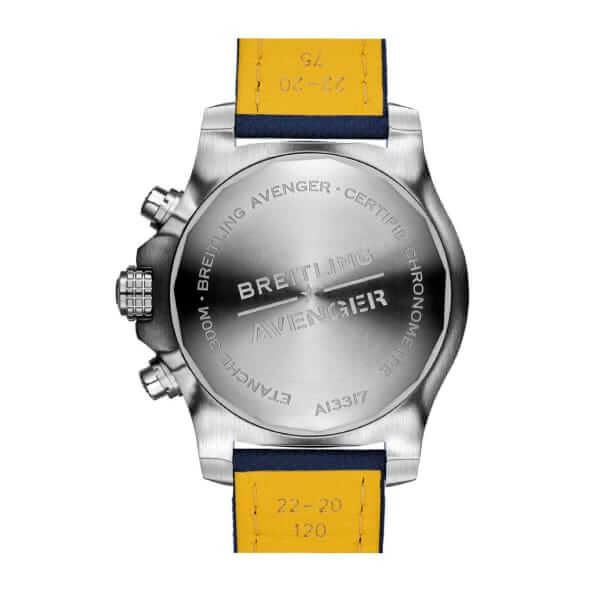 breitling back super avenger ii chrono black steel limited m133711a bf30 replica