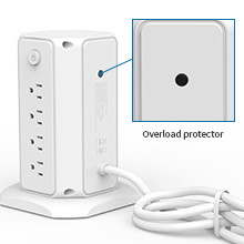 flat plug power strip