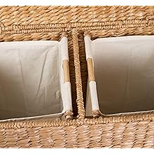 hamper 2 sections. hamper 2 compartments. laundry hamper. clothes hamper. clothes hamper 2 sections