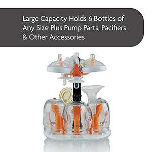 Large capacity - holds 6 bottles of any size plus accessories