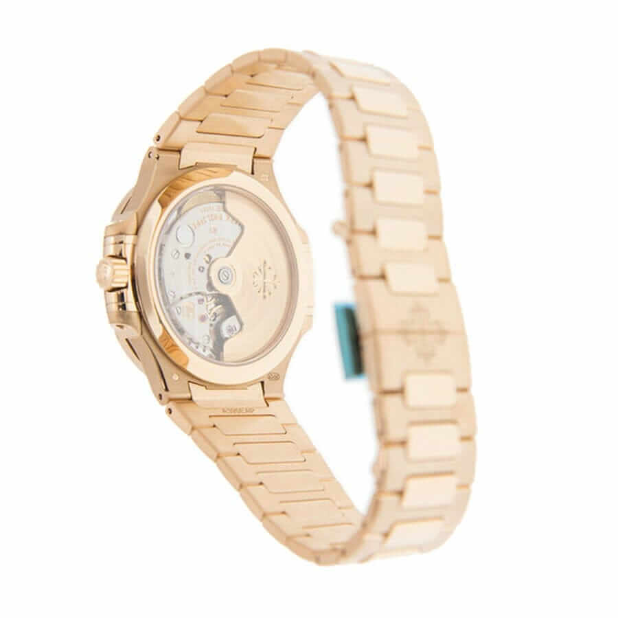 patek philippe nautilus rose gold white dial replica