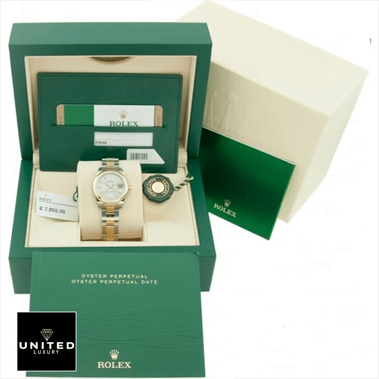 Rolex Datejust 279163 Oyster Bracelet Replica in the rolex box