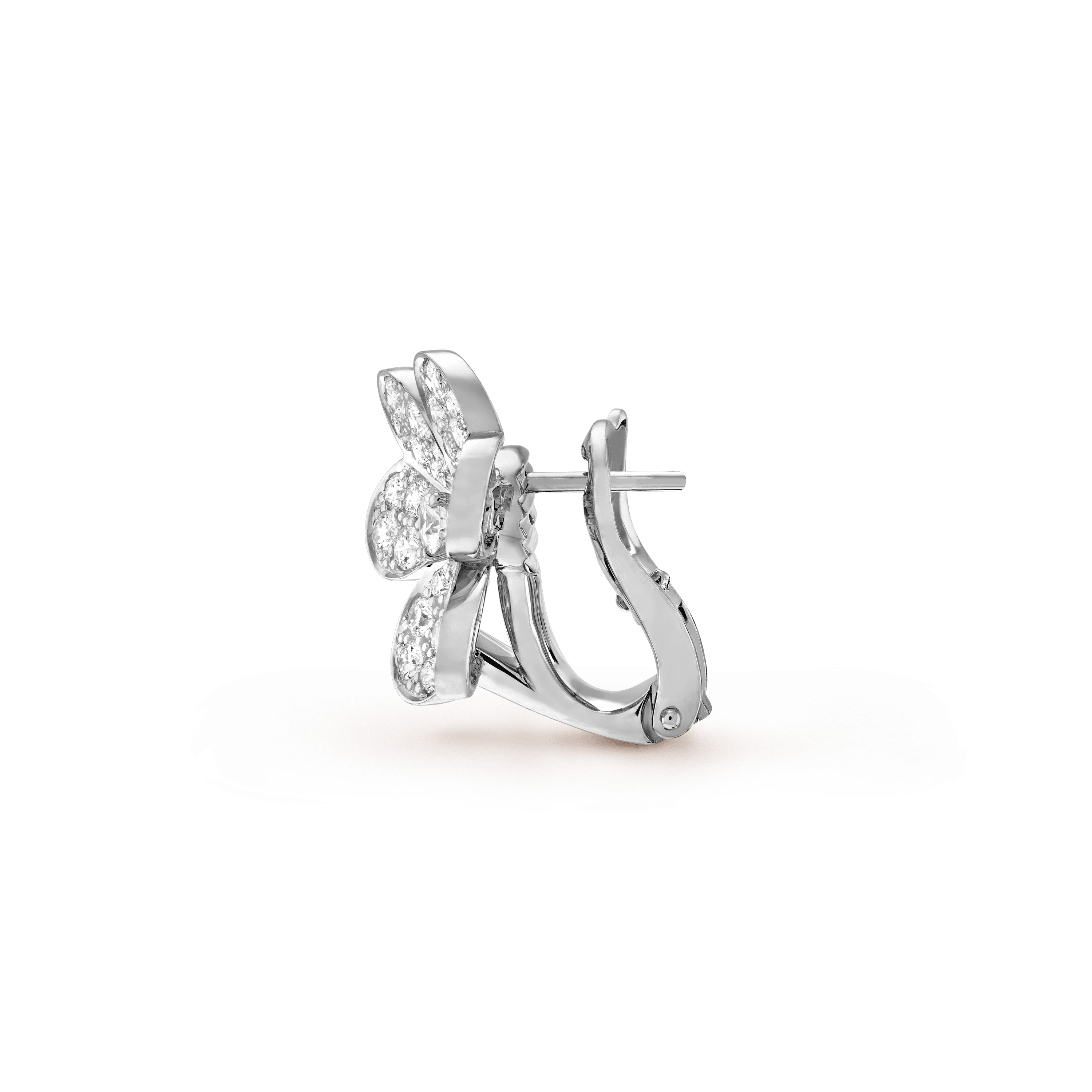 フリヴォル イヤリング、スモールモデル, ホワイトゴールド, ダイヤモンド:86 石,1.61 カラット, Profile, Jewelry Earrings