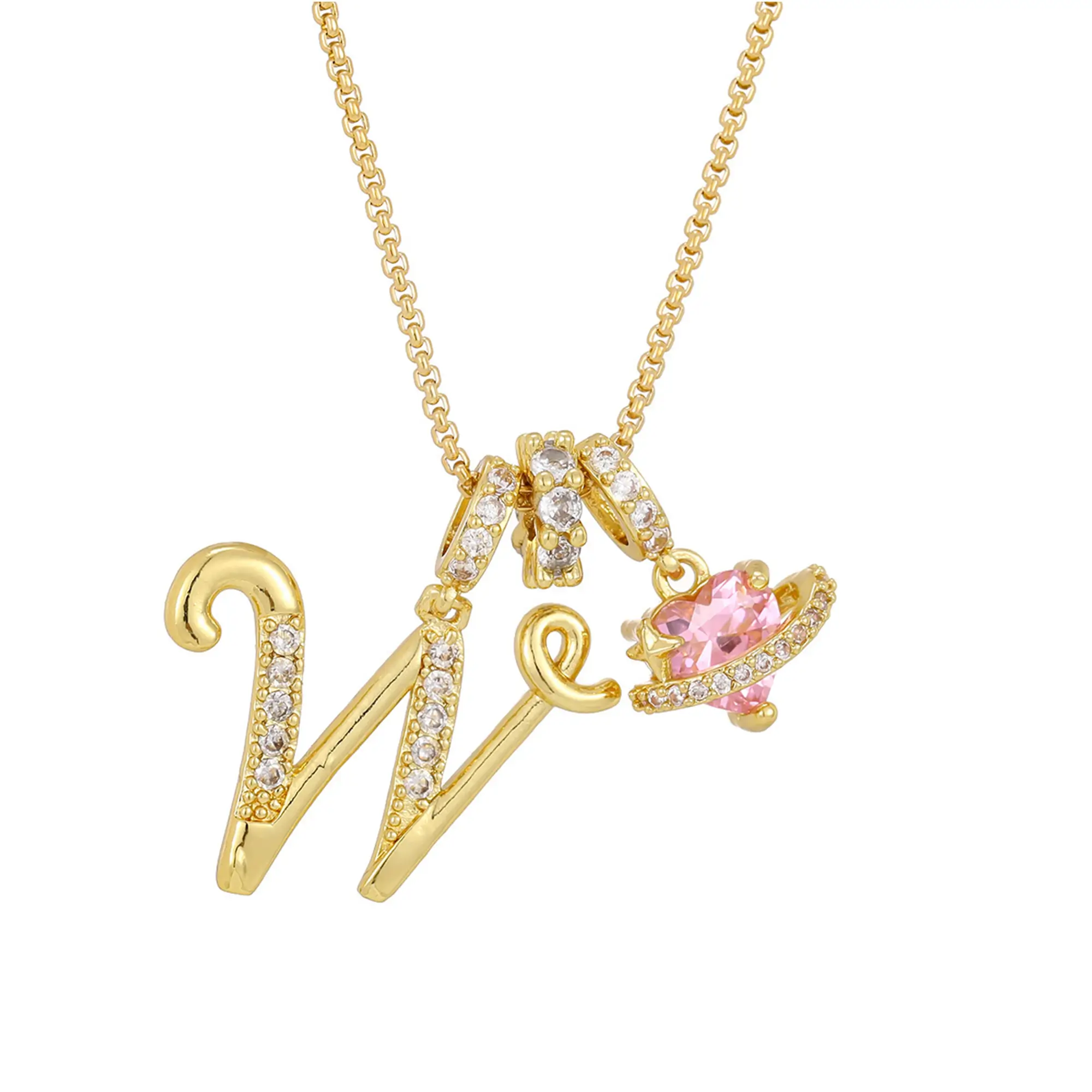 Golden Initial Necklace – Personalized A to Z Letter Pendant in 18K Gold Plating-mysite-KissLila