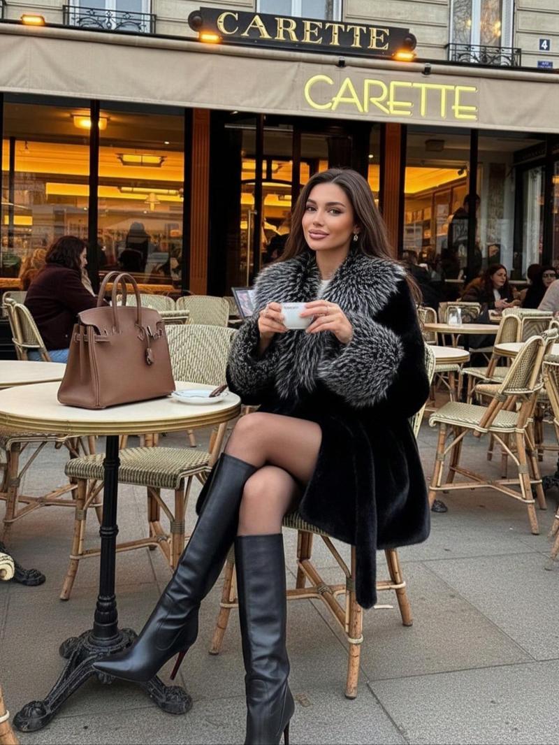 Women's Faux Fur Coat, Winter Fashion Long Sleeve Jacket, Casual Warm Outerwear, Stylish Daily Wear, Perfect for Cold Weather