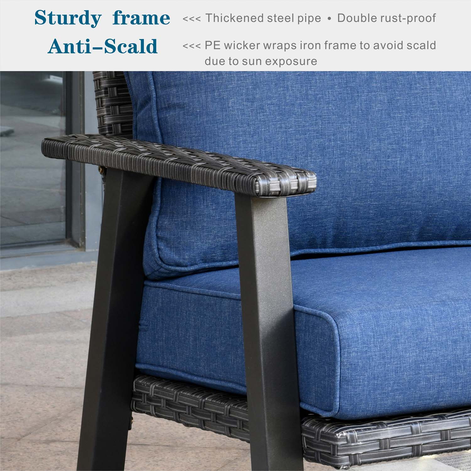 Ovios Bistro Set 3 Piece Couch