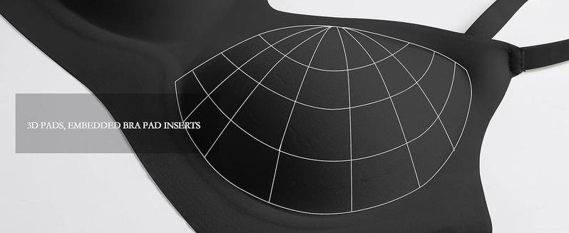 OEAK Womens Seamless Bra No Underwire Comfort Push Up Bras Buttery Soft Wireless Bralette Full Coverage Sport Everyday Bra