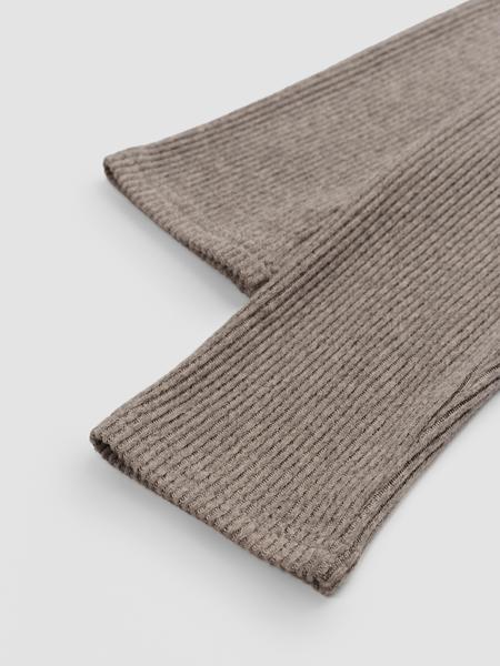 Women's Casual Comfortable Round Neck Long Sleeve Knit Sweater Set, High Waist Versatile Wide Leg Pants, Perfect for Daily Wear