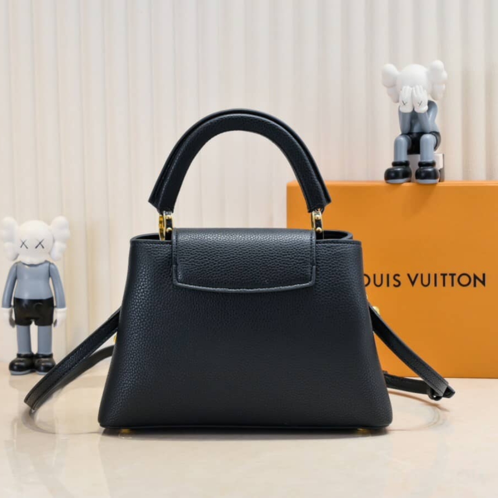Louis Vuitton Capucines Bb Bag Black 27cm - Image 4