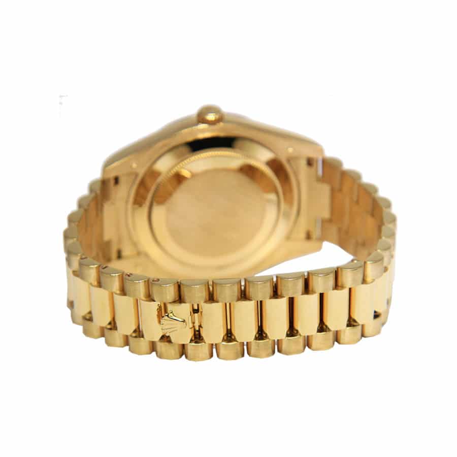 rolex day date ii 218238 kw yellow gold champagne dial replica3