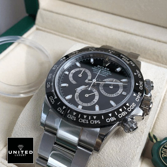 Rolex Daytona 116500ln-0002 Black Dial Replica in the Rolex Box