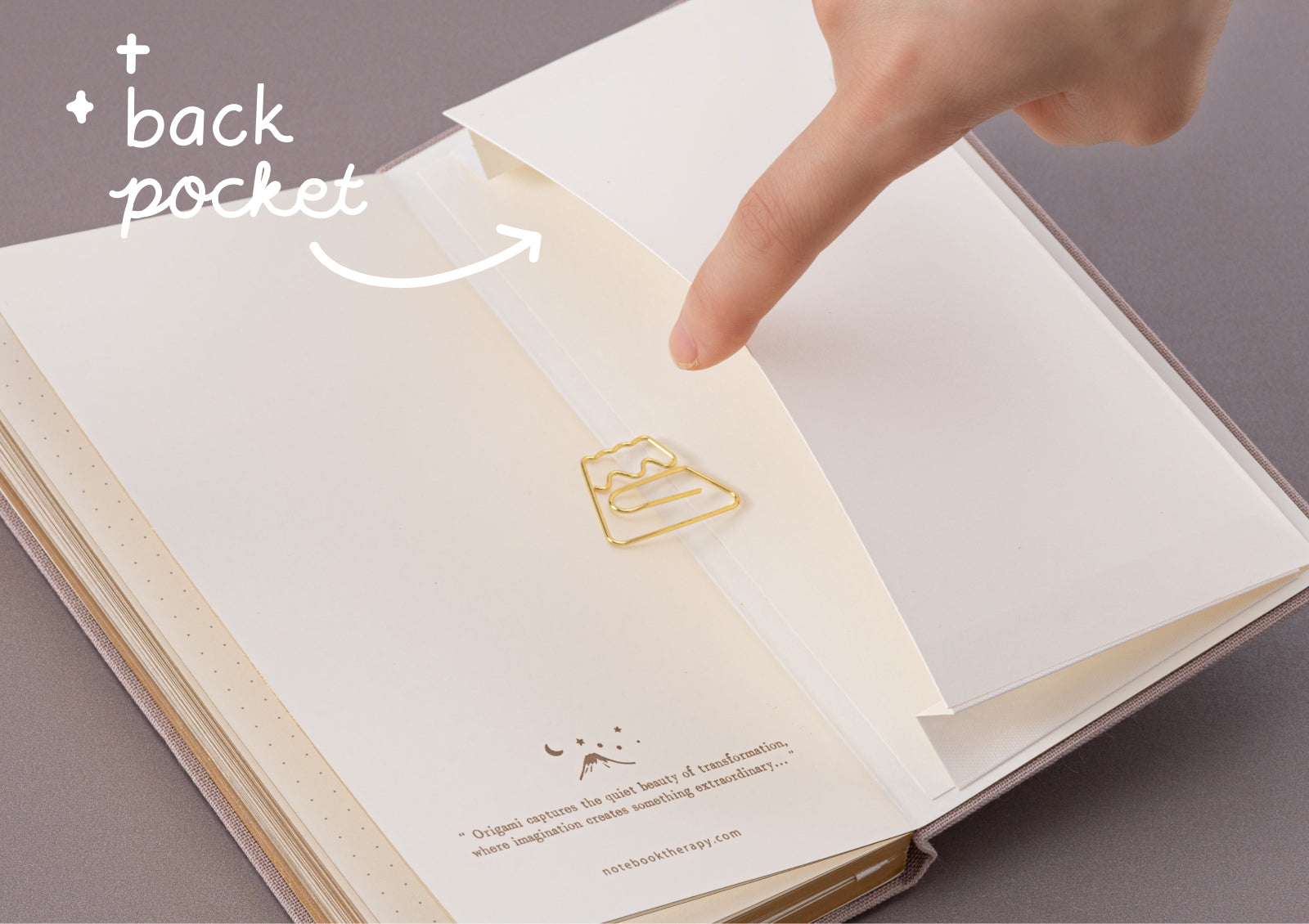 A photo of Tsuki Journey in Japan Calm Origami Trabel Notebook