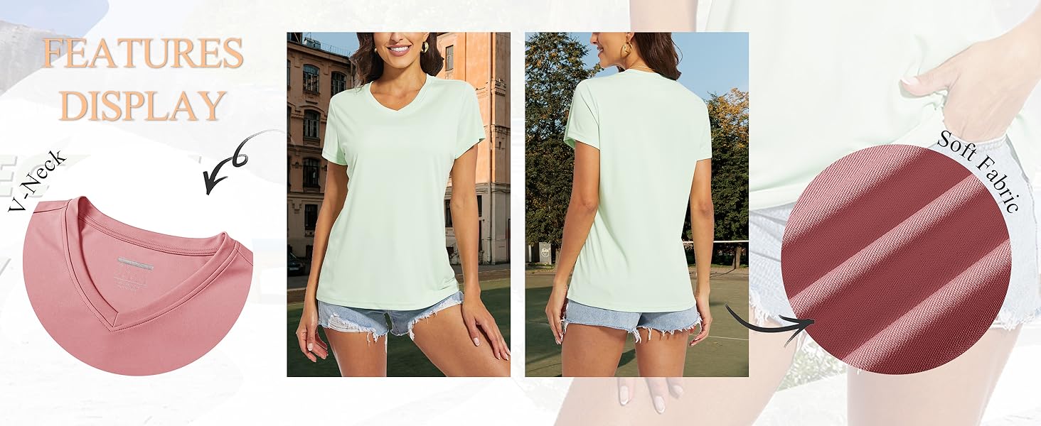 women vneck shirts
