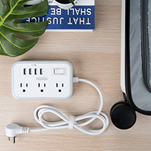 desk white strips accessories cruise cords guest extentension cube bedroom angle travel extender