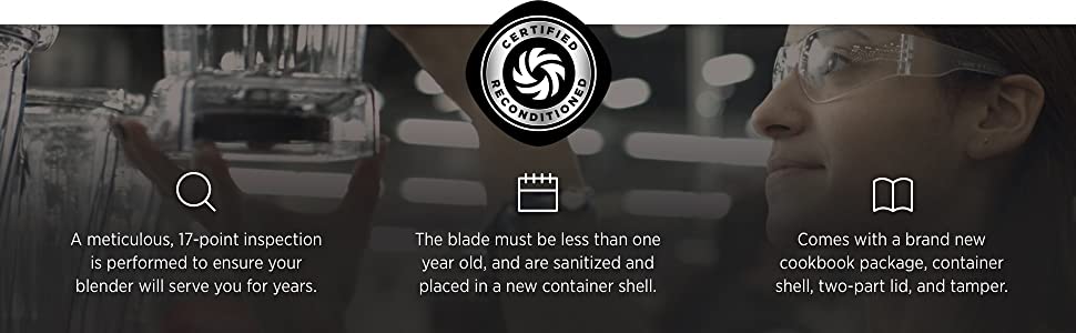 vitamix reconditioning process for blenders