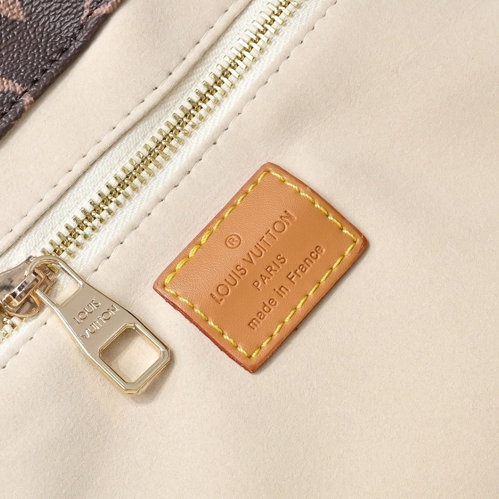 路易威登 Shopper Tote MM Monogram 帆布棕色 40cm M15274 - 图片 8