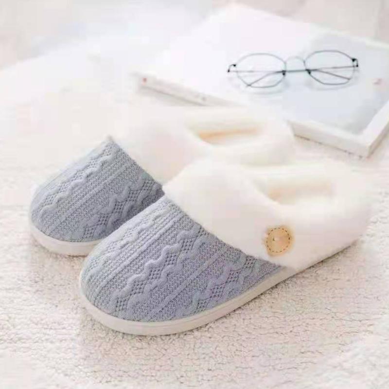 Fuzzy Slippers for Women Indoor Unisex House Shoes Memory Foam Slippers Winter Warm Plush Bedroom Shoes with Faux Lining Comfy Trendy Gift Slippers