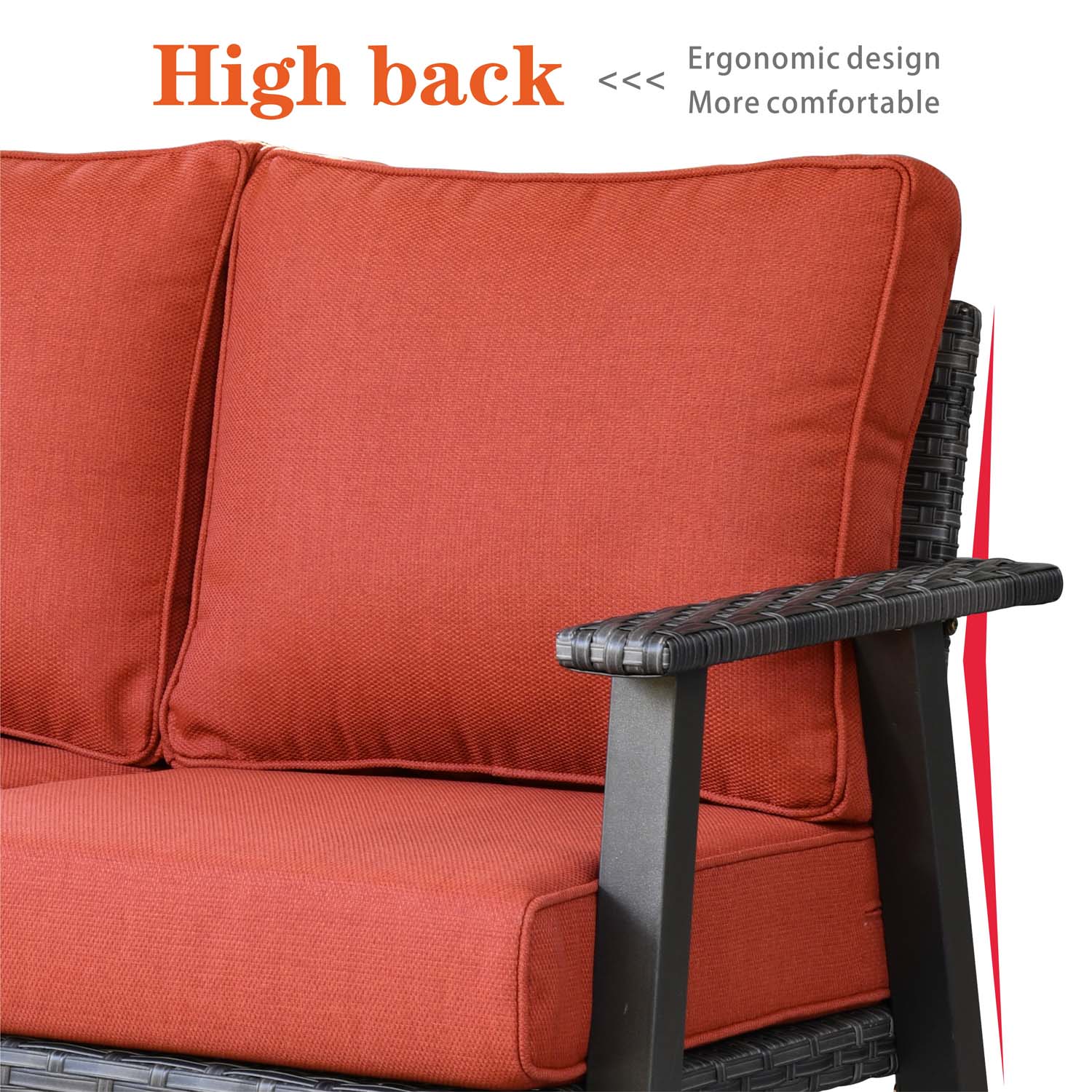 Ovios Patio Conversation Set 5 Piece