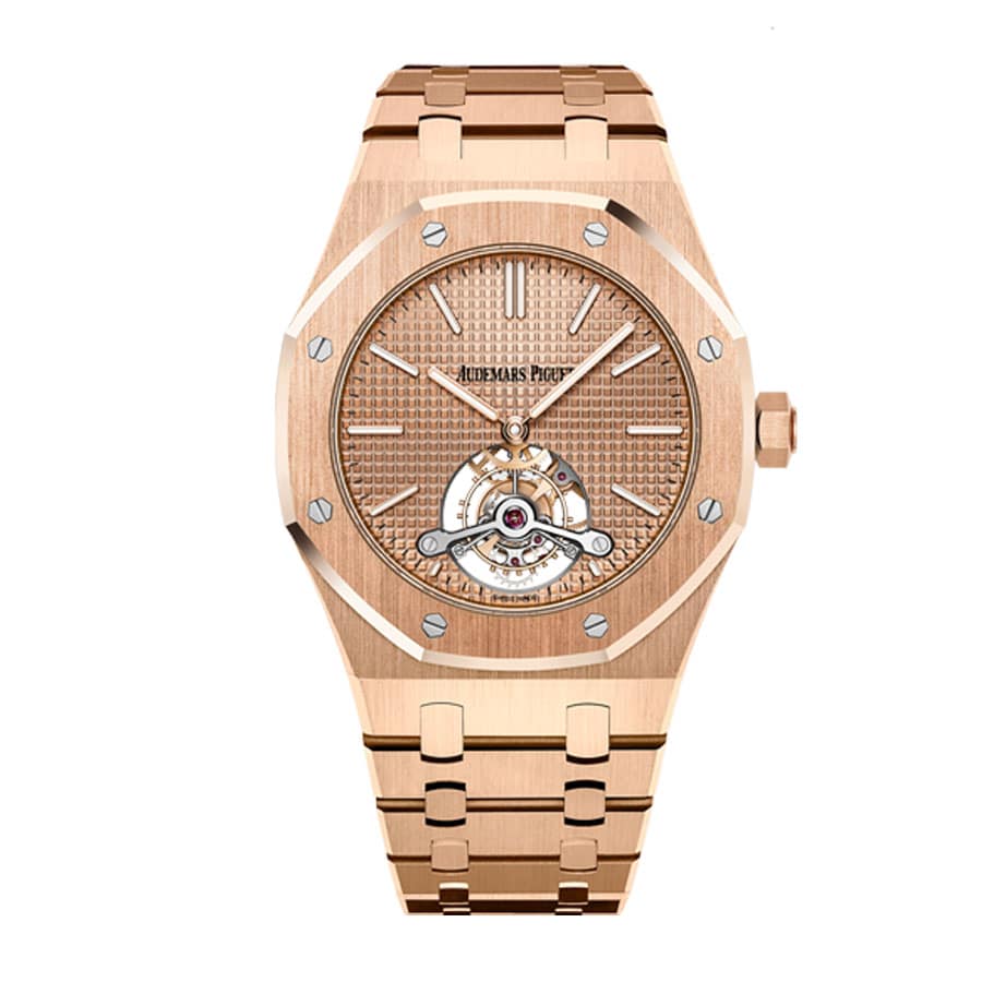 audemars piguet royal oak tourbillon extra plat 26515or oo 1220or 01 rose gold dial replica