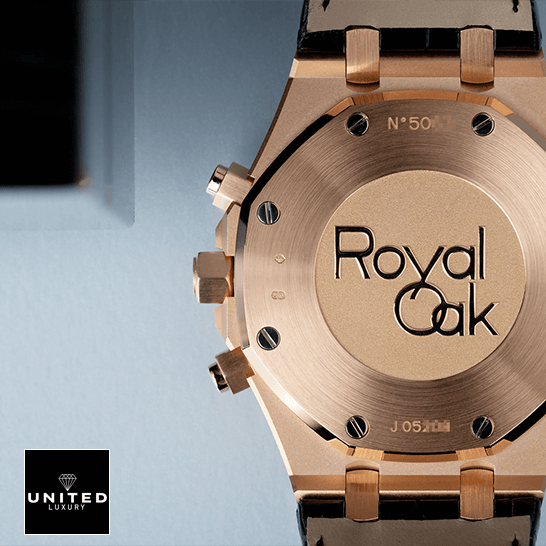 Audemars Piguet Royal Oak Yellow Gold Case Replica upside view