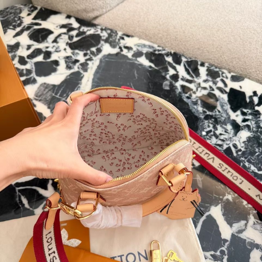 Louis Vuitton Alma BB Meowgram Pale Pink 23cm M25728 - Image 3