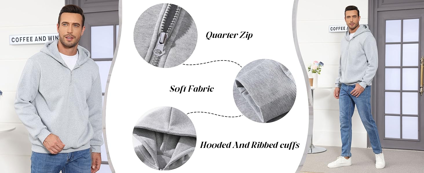 quarter zip sweater men