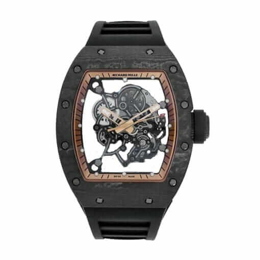 richard-mille-rm-bubbawatson-rose-gold-skeleton-dial-black-rubber-replica-watch