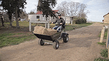 Rat Barrow Ride-on gemotoriseerde kruiwagen - Berijdbare kruiwagen met motor