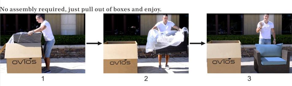 Ovios Patio Conversation Set King 9-Piece