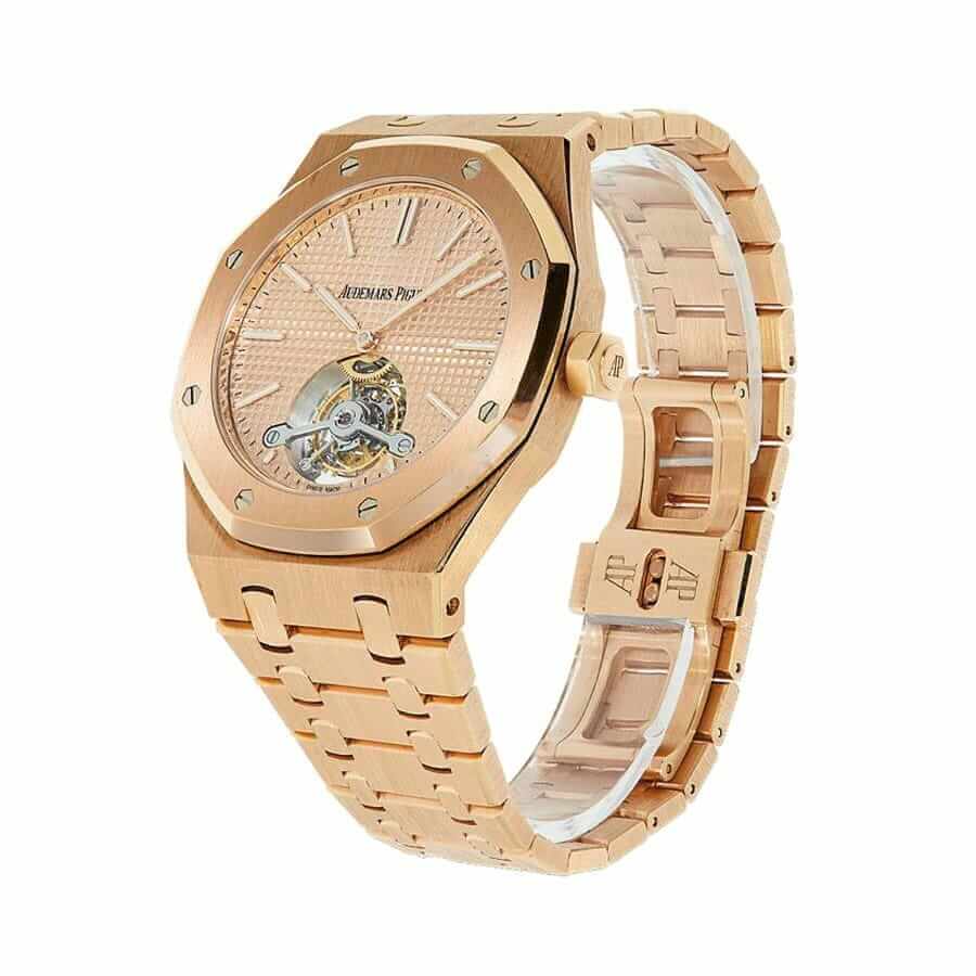 audemars piguet royal oak 18k rose gold extra thin open case back watch 26515or oo 1220or 01 apro07275