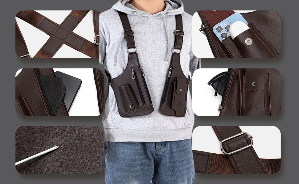 Double Shoulder Armpit Bag