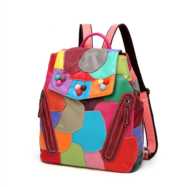 Incline Display of Woosir Soft Leather Ladies Backpack