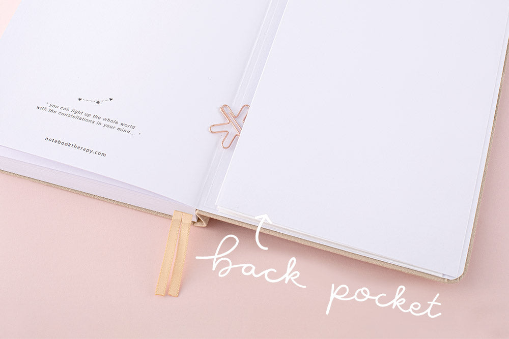 Convenient back pocket to store stickers