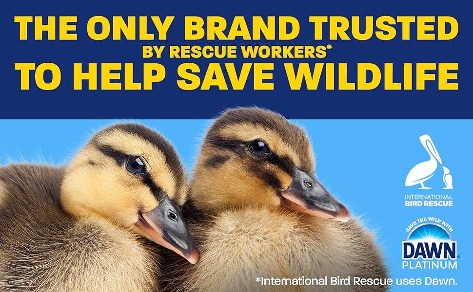 2 clean ducks with text the only brand trusted by rescue workers to help save wildlife&amp;amp;#34;