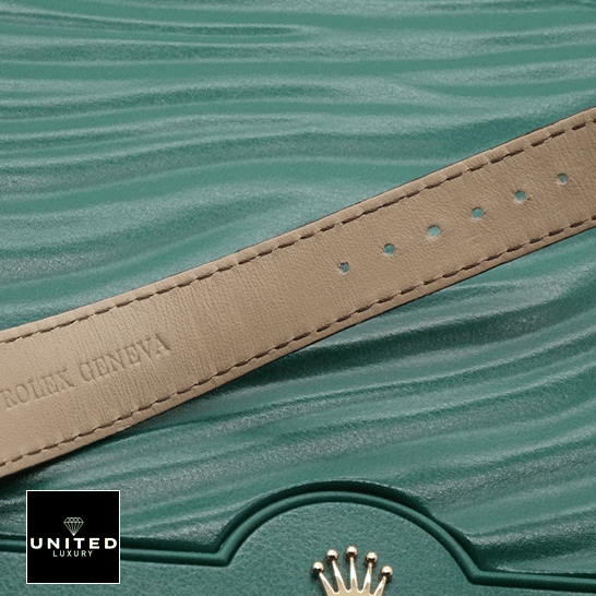 Rolex Day-Date 118139 V5 Brown Leather Bracelet on the Rolex Box Replica