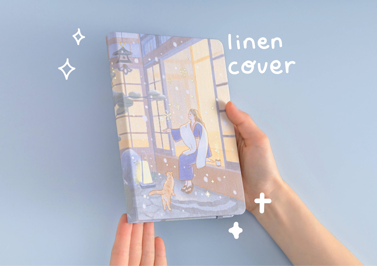 Tsuki Four Seasons: Winter Edition 2024 bullet Journal with the box and sticker