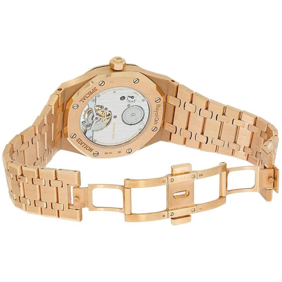 audemars piguet royal oak 18k rose gold extra thin open case back watch 26515or oo 1220or 01 apro072752