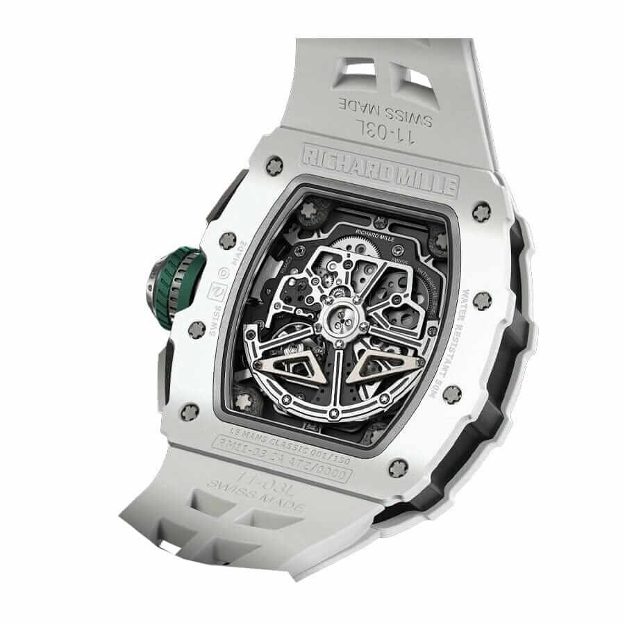 richard mille le mans classic white atz ceramic chronograph rm11 03 replica 1